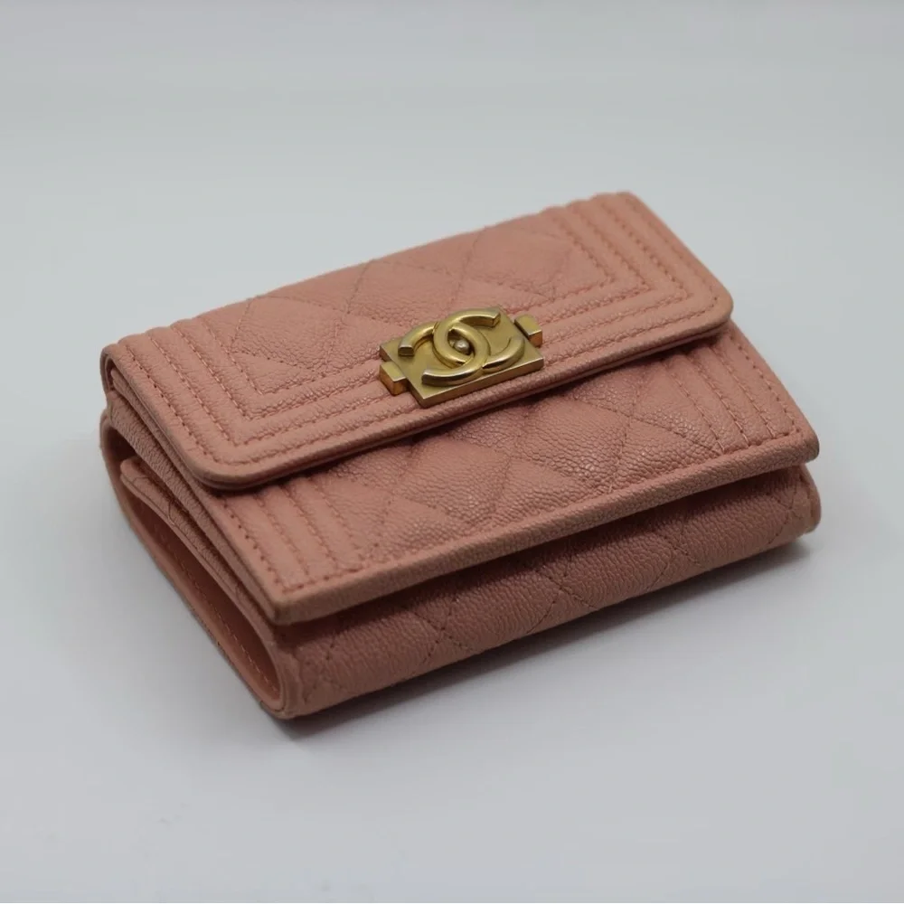 Chanel Boy Trifold Flap Quilted Wallet - Picture 13 of 14